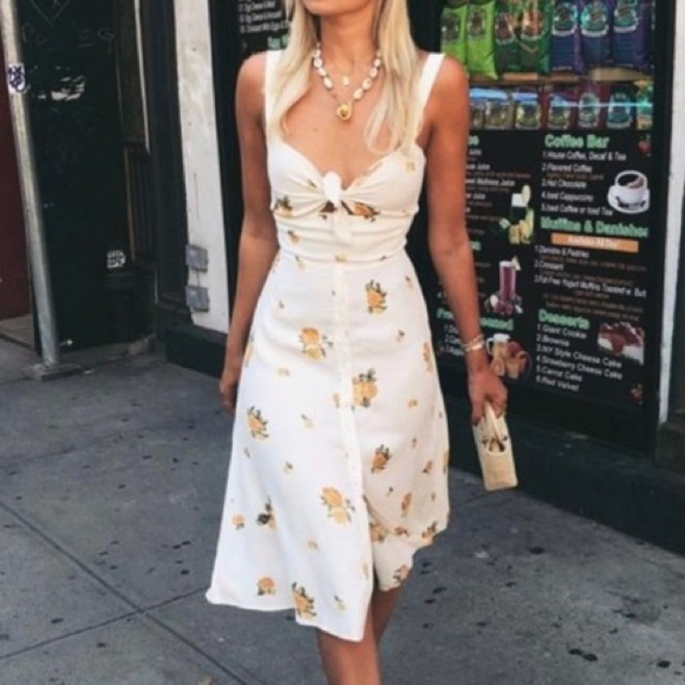 Reformation Frankfort Midi Dress